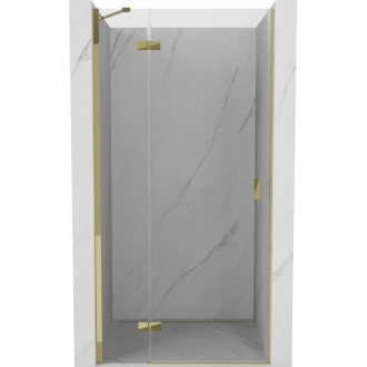 Sprchové dveře Mexen Mist-H s levými panty 100 cm, průhledné, zlaté - 8A5-100-000-50-00-L