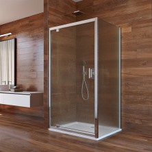 Mereo Lima sprchový kout, 90x80x190 cm, pivotové dveře a pevný díl, sklo Point CK87962K