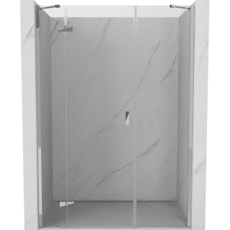 Sprchové dveře Mexen Mist-H s levými panty 120 cm, průhledné, chrom - 8A5-120-001-01-00-L