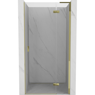 Sprchové dveře Mexen Mist-H L s pravými panty 105 cm, průhledné, zlaté - 8A5L-105-000-50-00-P