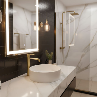 Umyvadlová baterie REA Foster Brush Gold High