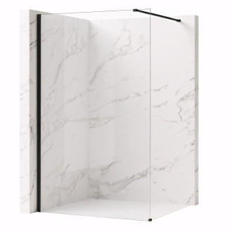 Rea Flexi Transparent / Black 110 Sprchová zástěna KPL-K99161