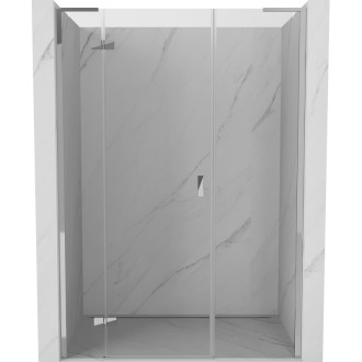 Sprchové dveře Mexen Mist-H L s levými panty 130 cm, průhledné, chrom - 8A5L-130-001-01-00-L