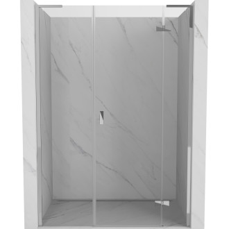 Sprchové dveře Mexen Mist-H L s pravými panty 160 cm, průhledné, chrom - 8A5L-160-001-01-00-P