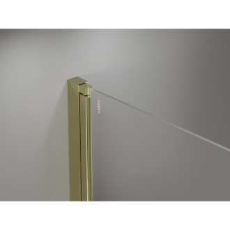 Sprchové dveře Mexen Mist-F pravé skládací 80 cm, průhledné, zlaté - 8A6-080-000-50-00-P