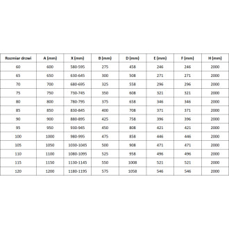 Sprchové dveře Mexen Mist-F pravé skládací 120 cm, průhledné, zlaté - 8A6-120-000-50-00-P