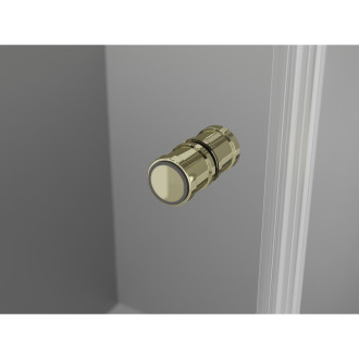 Sprchový kout Mexen Mist-F Duo skládací pravý 80 x 85 cm, průhledný, zlatý - 8A6-080L-085P-50-00