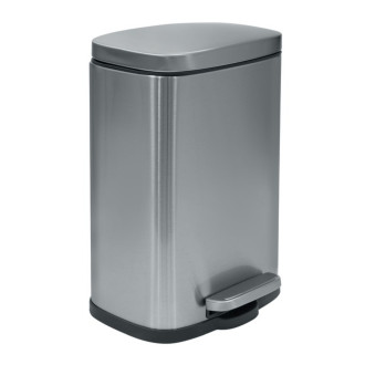 Spirella pedálový odpadkový koš AKIRA kartáčovaná nerez ocel soft-close 12 L 10.21564