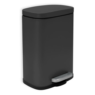 Spirella pedálový odpadkový koš AKIRA matná černá ocel 5 L 10.19834