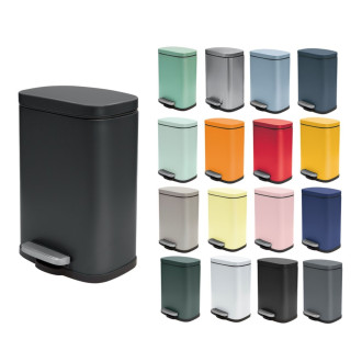 Spirella pedálový odpadkový koš AKIRA matná černá ocel 5 L 10.19834