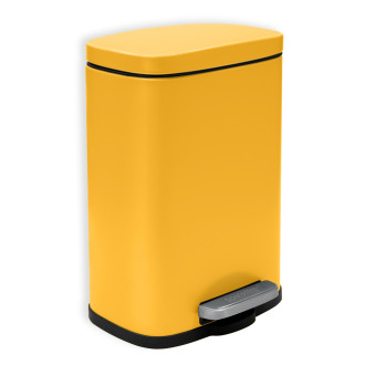 Spirella pedálový odpadkový koš AKIRA matná šafránově žlutá ocel 5 L 10.20818