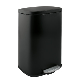 Spirella pedálový odpadkový koš AKIRA matná černá ocel soft-close 12 L 10.21563