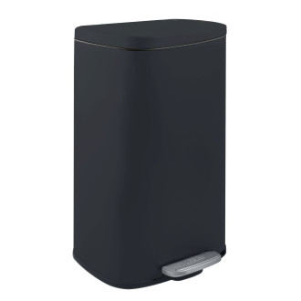Spirella pedálový odpadkový koš AKIRA matná černá ocel soft-close 30 L 10.21568