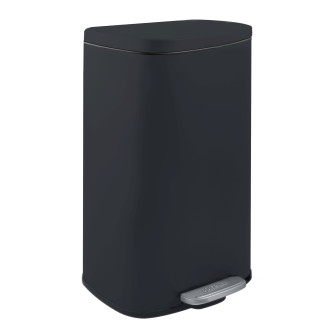 Spirella pedálový odpadkový koš AKIRA matná černá ocel soft-close 50 L 10.21573