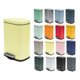 Spirella pedálový odpadkový koš AKIRA matná žlutá ocel 5 L 10.19839