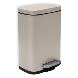 Spirella pedálový odpadkový koš AKIRA matná šedo-hnědá ocel 5 L 10.19837
