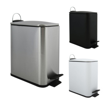 Spirella pedálový odpadkový koš ERIK kartáčovaná nerez ocel 5 L 10.20498