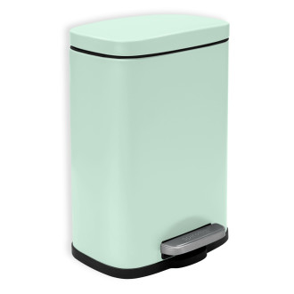 Spirella pedálový odpadkový koš AKIRA matná ledově zelená ocel 5 L 10.20813