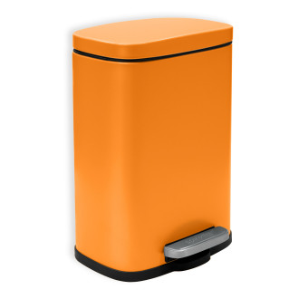 Spirella pedálový odpadkový koš AKIRA matná oranžová ocel 5 L 10.20819