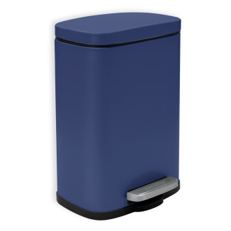 Spirella pedálový odpadkový koš AKIRA matná modrá ocel 5 L 10.20821