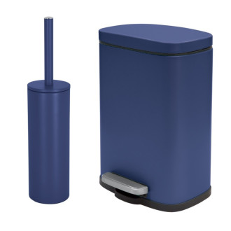 Spirella pedálový odpadkový koš AKIRA matná modrá ocel 5 L 10.20821