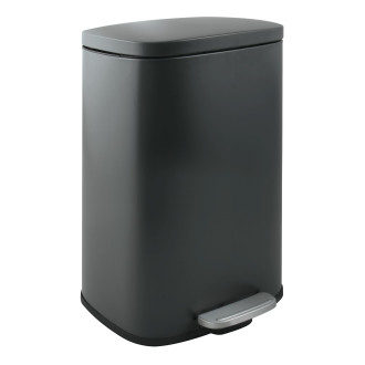 Spirella pedálový odpadkový koš AKIRA matná šedá ocel soft-close 30 L 10.21565