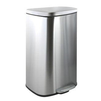 Spirella pedálový odpadkový koš AKIRA kartáčovaná nerezová ocel soft-close 30 L 10.21569