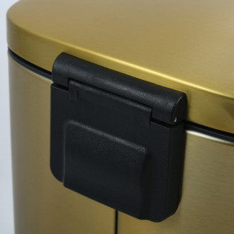 Spirella pedálový odpadkový koš AKIRA lesklá zlatá ocel 5 L 10.21231