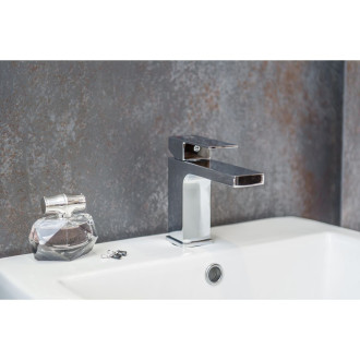 Laveo KVADRATO BLQ_022D Umyvadlová baterie včetně click-clacku, chrom