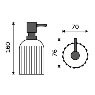 Dávkovač tekutého mýdla, pumpička plast