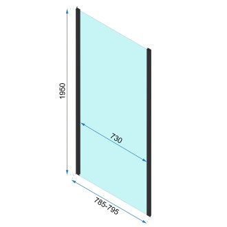 Sprchová kabina Rapid Slide Gold Brush