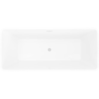 Volně stojící vana Mexen Tava s drážkovaným povrchem 170 x 75 cm, bílá, bílý přepad - 52851707500-20