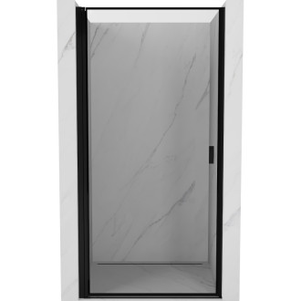 Sprchové dveře Mexen Mist-B s levými panty 80 cm, černý rám, černé - 8A2-080-000-70-70-L