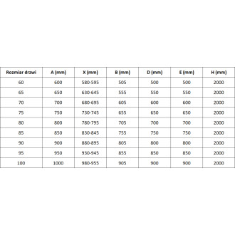 Sprchové dveře Mexen Mist-B s levými panty 80 cm, černý rám, černé - 8A2-080-000-70-70-L