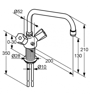 KLUDI STANDARD dřezová stojánková 316560515