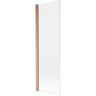 Vanová zástěna Mexen Mist s jedním křídlem 70 x 150 cm, průhledná, kartáčovaná měď - 8A9-070-001-65-00
