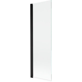 Vanová zástěna Mexen Mist s jedním křídlem 70 x 150 cm, průhledná, černá - 8A9-070-001-70-00