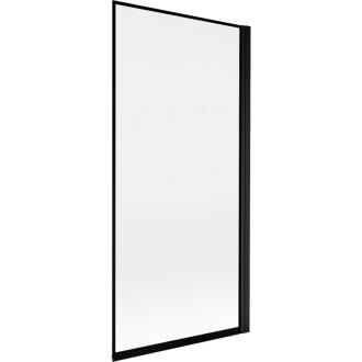 Mexen Mist vanová zástěna jednokřídlá pravá 90 x 150 cm, černý rám, černá - 8A9-090-001-70-70-P