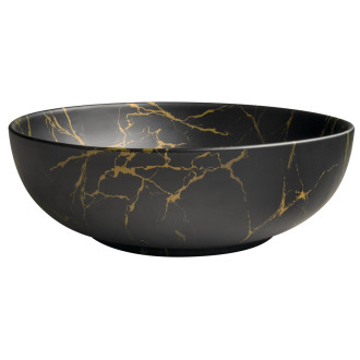 RONDANE keramické umyvadlo na desku Ø 41cm, portoro mramor