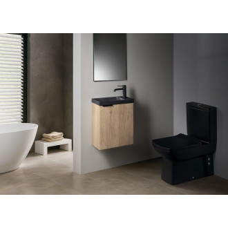 AGOS betonové umývátko 40x22cm, levé/pravé, antracit pololesk