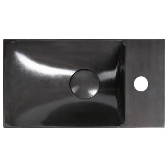 AGOS betonové umývátko 40x22cm, levé/pravé, antracit pololesk