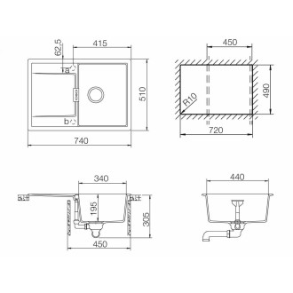 Dřez Schock Mono D100S Magma MOND100SAMAG