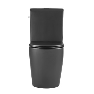 WC kombi komplet SAT Brevis černá mat vario odpad SATBRE031RTORVPBKM
