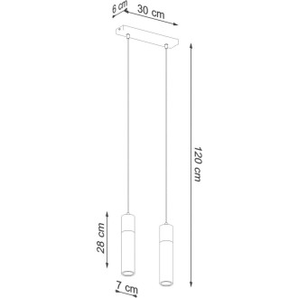 ZANE 2 Závěsné světlo, šedá SL.0966