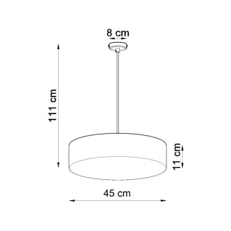 ARENA 45 Závěsné světlo, bílá SL.0120