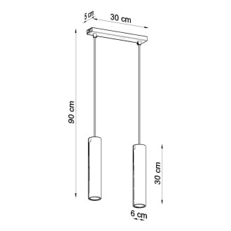 LAGOS 2 Závěsné světlo, bílá SL.0324