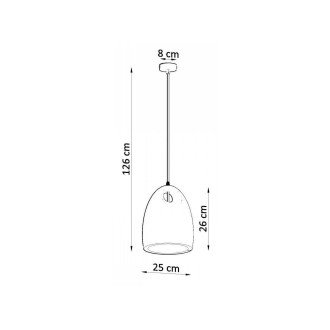 BUKANO Závěsné keramické světlo, bílá SL.0842