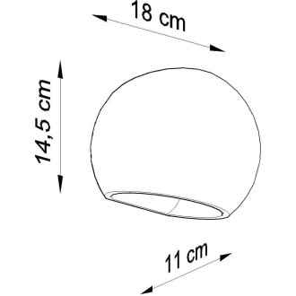 GLOBE Nástěnné keramické světlo, bílá SL.0032