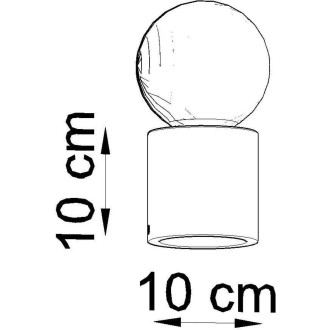 SALGADO lampa, beton SL.0680