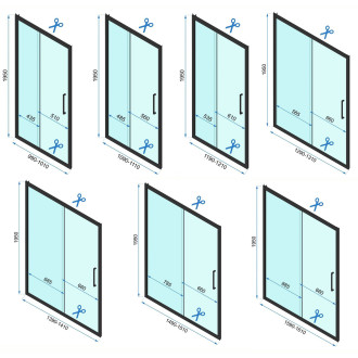 Sprchový REA Rapid Slide  Brush Gold